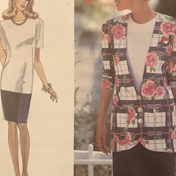 $15 FIRM Lot of 5 Plus Size Vintage Simplicity Sewing Patterns Sizes 18 to 26 - Picture 7 of 10